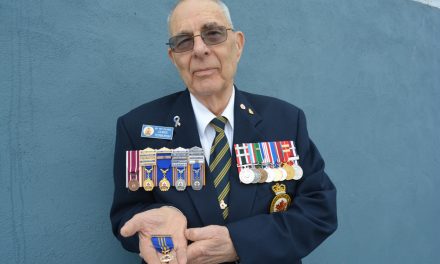 Oliver’s Yerburgh receives Meritorious Service Medal