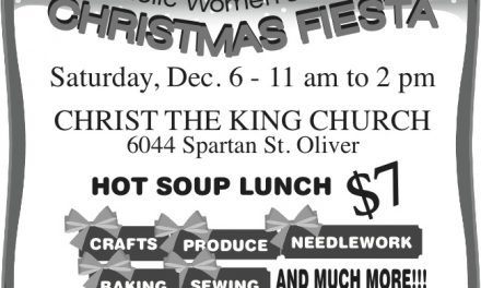 Oliver’s Catholic Women’s League hosting Christmas Fiesta today