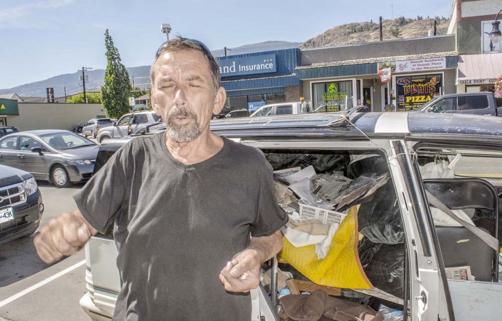 Van man defends campout at lake