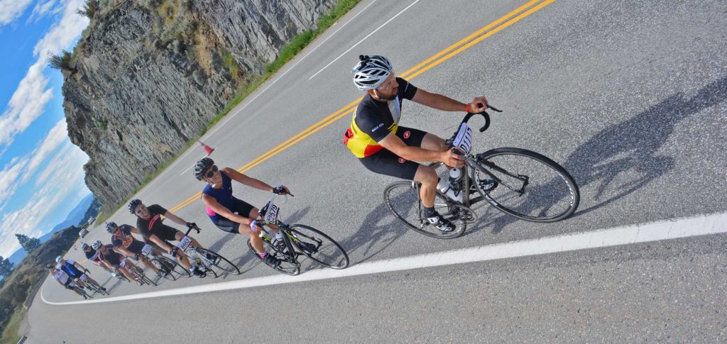 There were 3,000 cyclists who pedalled 160 kilometres last weekend, from Penticton to Oliver to Summerland and back to Penticton to be able to say they competed in the Prospera Granfondo Axel Merckx Okanagan. (Dan Walton photo)