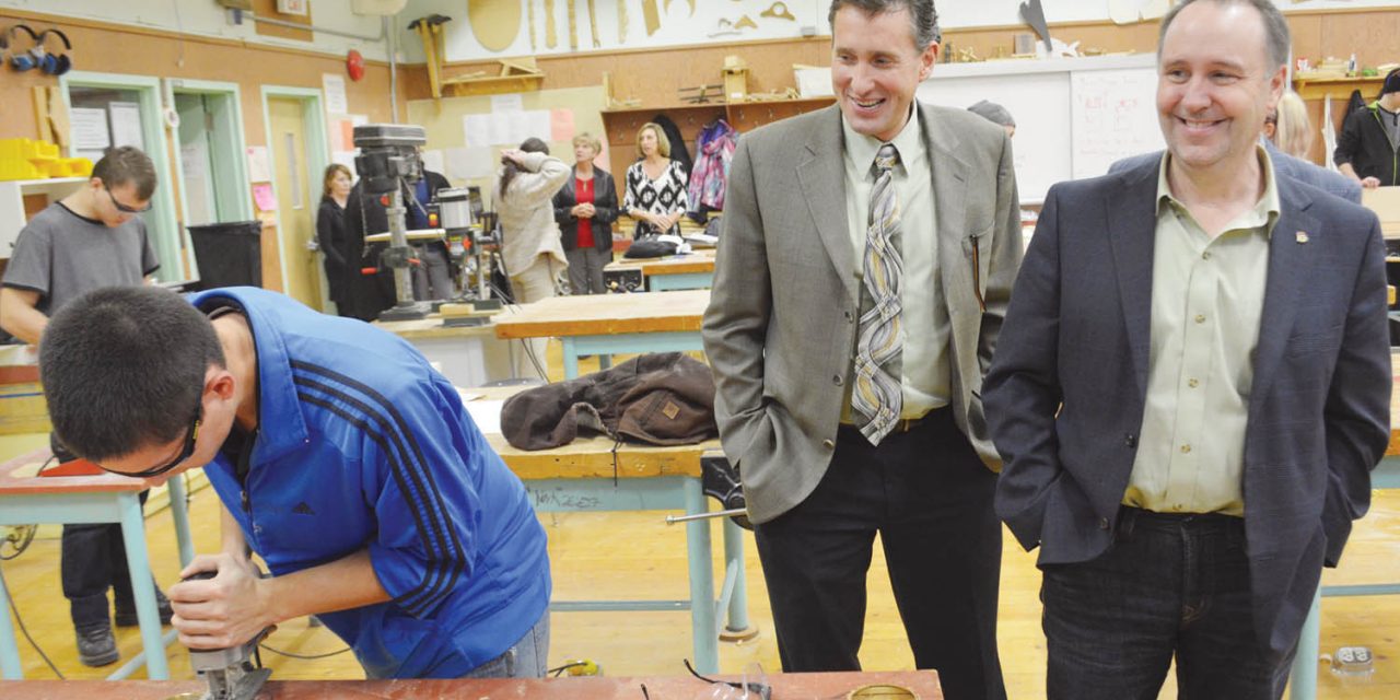 New Minister of Education visits two schools in Oliver as part of