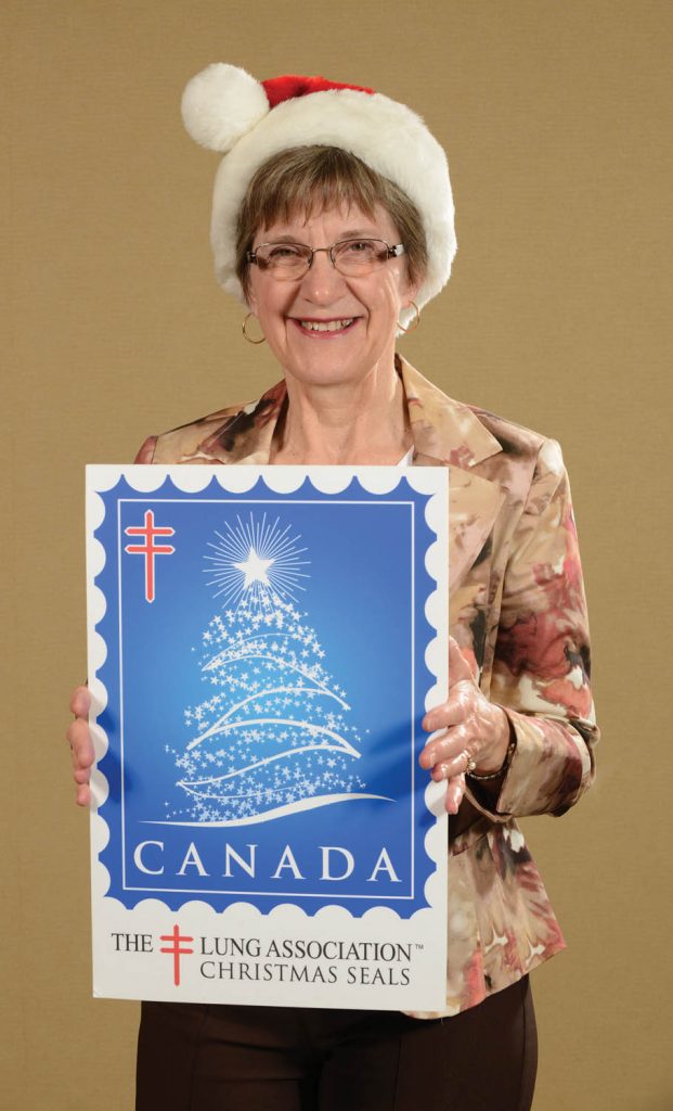 BC Lung Association Volunteer Director Lil Rusch urges Osoyoos residents to donate generously to the Christmas Seals campaign and show support for healthy lungs all year round. (Photo supplied)