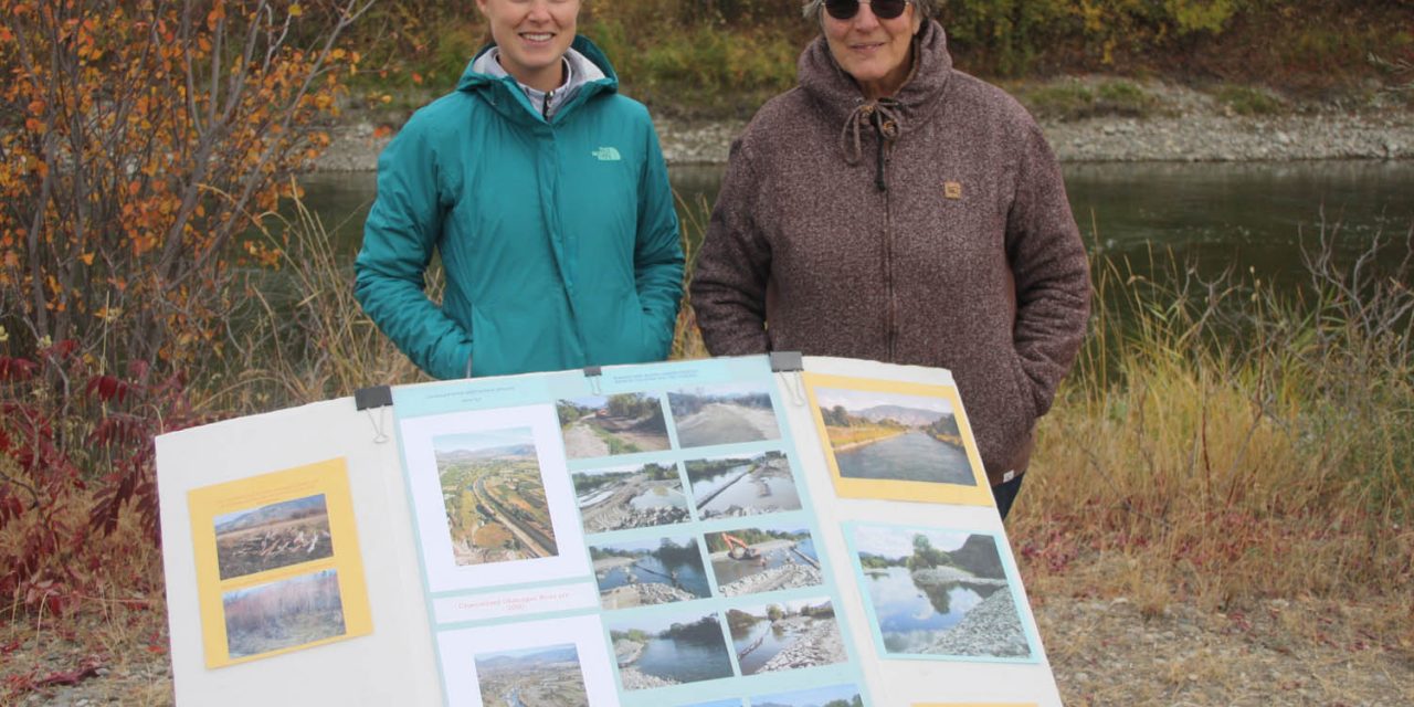 Visitors hear about habitat restoration on Okanagan River at recent ORRI open house