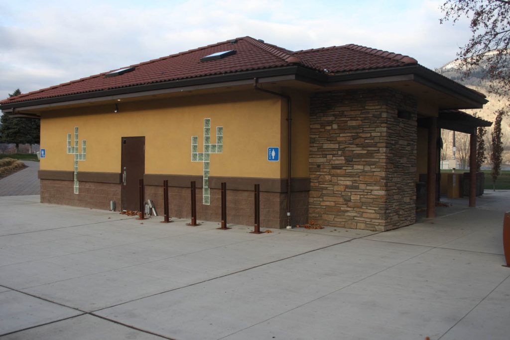 Town of Osoyoos council voted Monday to close down the Gyro Park washrooms after a series of ‘nasty’ incidents, including illegal drug use and continued vandalism. The washrooms will reopen in the spring. (Keith Lacey photo)