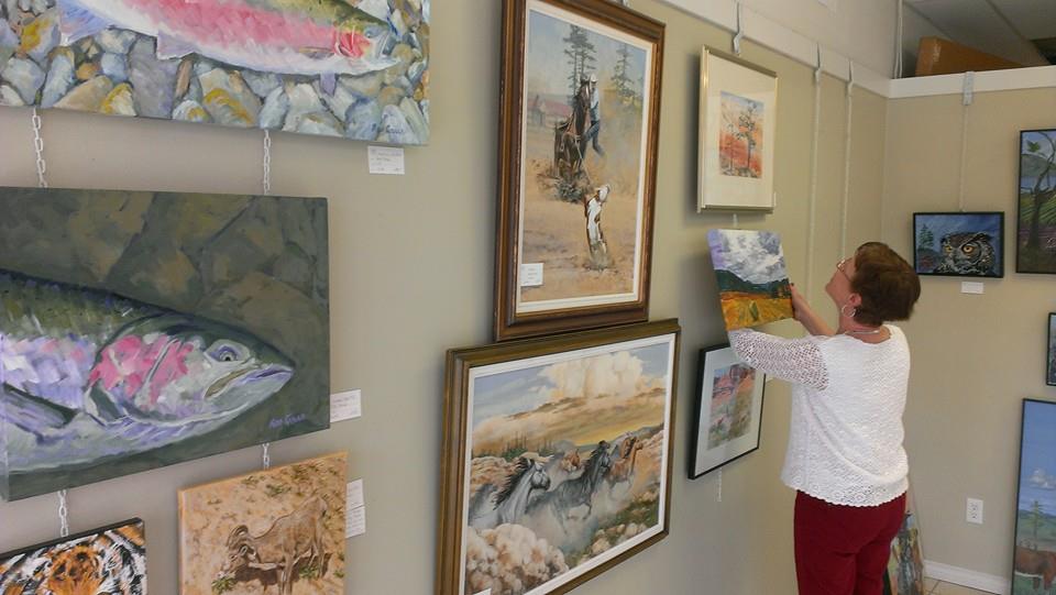 A new month – a new display at the Oliver Art Gallery