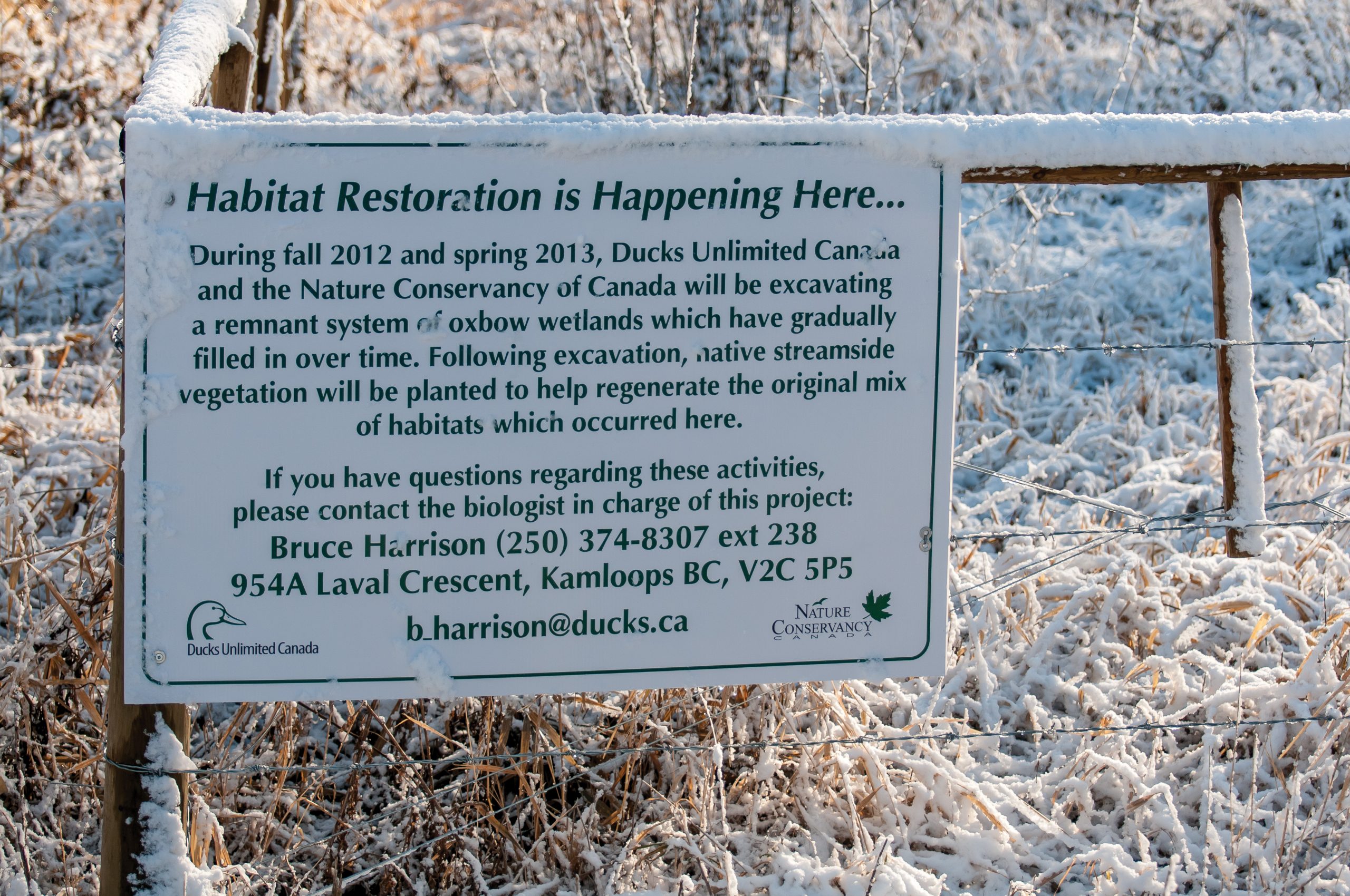 Habitat restoration