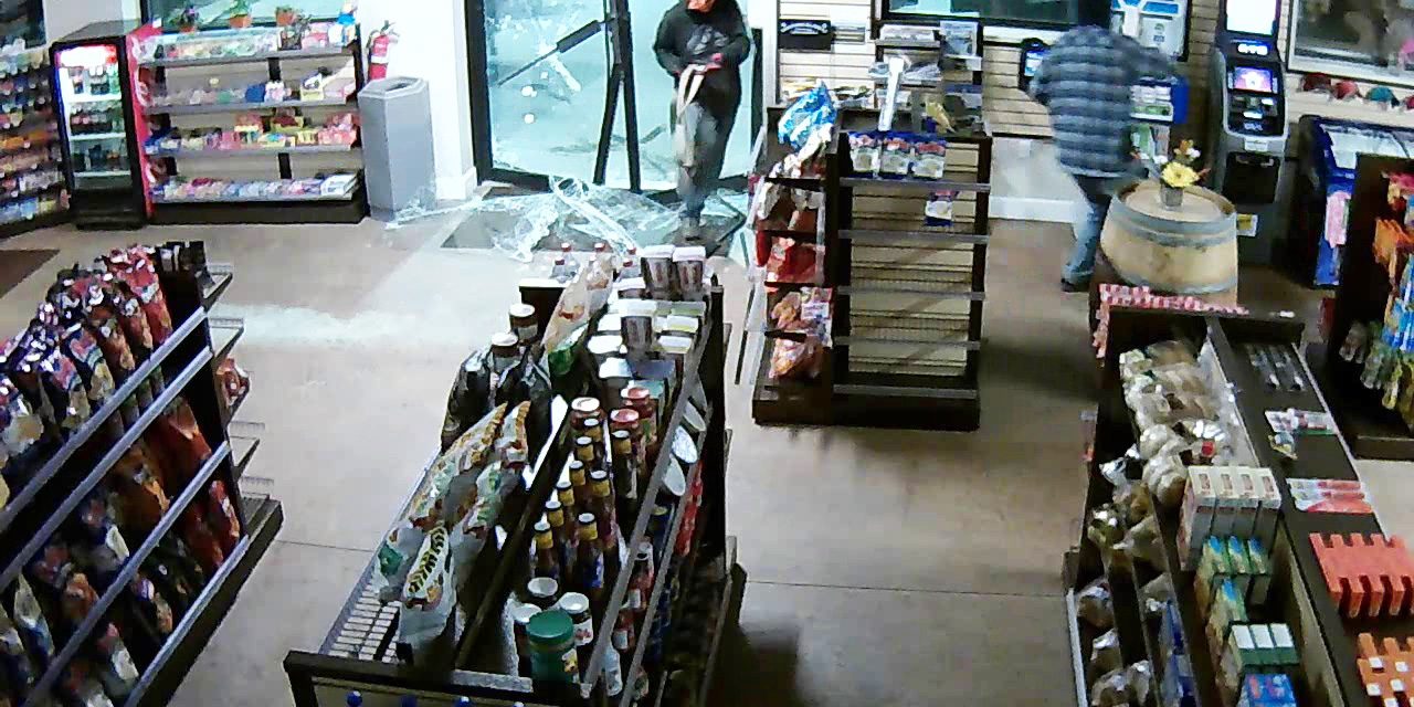 Police search for three suspects in brazen break-in