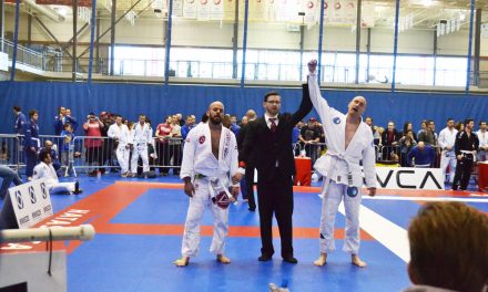 Hodge wins first jiu jitsu match in tournament