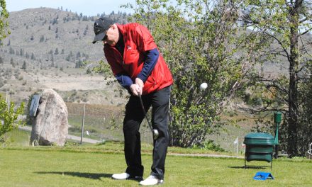 A beautiful day for golf at Fairview Mountain in Oliver