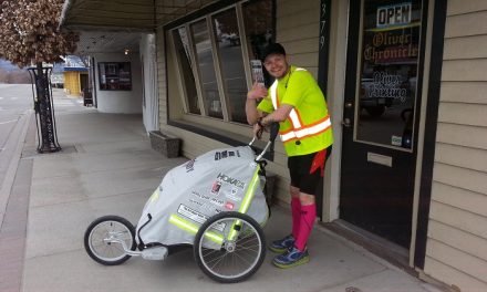 The journey has begun for “Fast Eddy” and his epic nationwide run – Oliver visit Friday