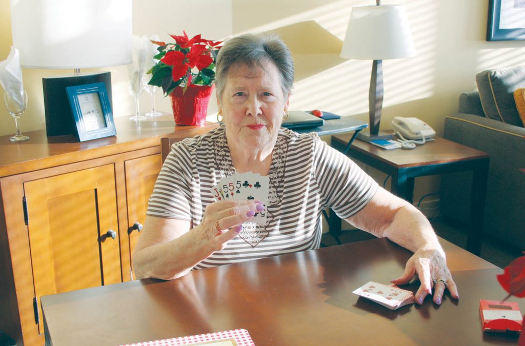 Doreen Cox has been playing the popular card game cribbage for more than 60 years and had never come close to scoring a perfect hand, but that all changed a few days ago. (Keith Lacey photo)