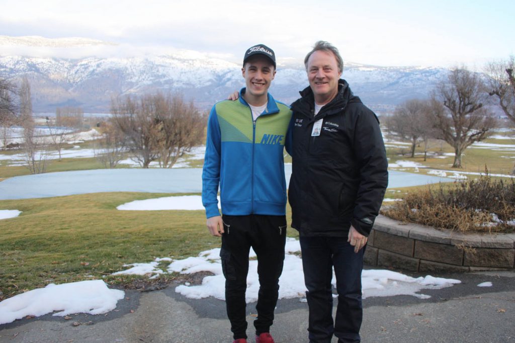 Wayne Hachey, the former head professional at the Osoyoos Golf Club and founder of the Desert Golf Academy, announced last week that talented local golfer Scott Rausch, 17, is the latest youngster to be invited to Spain as part of the Create a Star program Hachey founded five years ago. Rausch will assist Hachey with several events on the Evolve Professional Golf Tour in Spain. He will compete in a couple of events and be exposed to everything that is involved in organizing and running a professional golf event. (Keith Lacey photo)