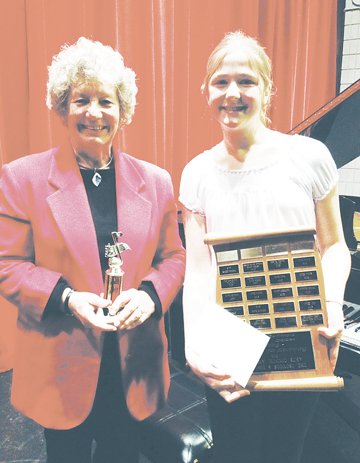 Memorial tribute to Dorothy Fraser continues with young piano student claiming award