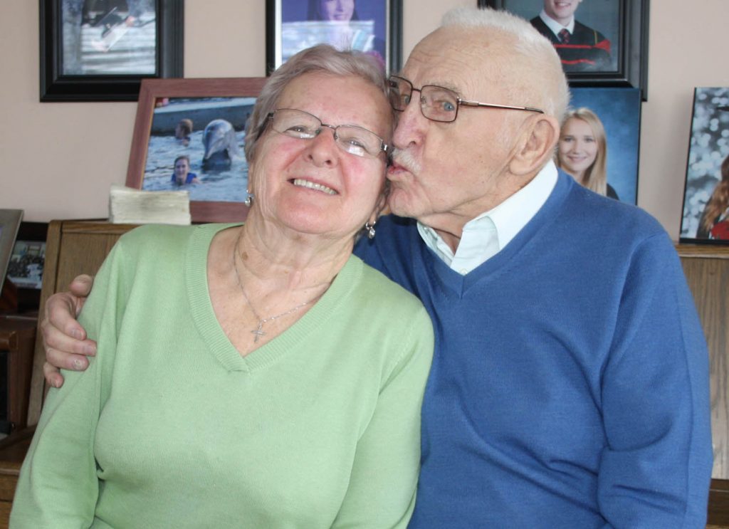 The love is still strong between Tony and Mary Zelko nearly 60 years after they first met in Rossland and fell in love. Tony could play music and could sing, so it was love at first sight and sound. (Keith Lacey photo)