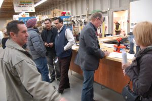 Property owners in the rural RDOS met recently at South Valley Sales where they expressed concern about enforcement of a bylaw to reduce commercial signage along Highway 97. The RDOS is concerned about sign clutter being a distraction for drivers. (Lyonel Doherty photo)