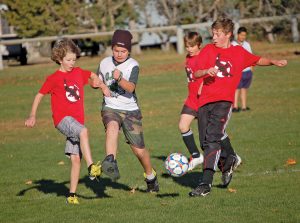 The Pinnacles Football Club is offering parents a reduced early bird registration fee if they sign children up for the 2014 spring league by the end of business hours on Friday. This photo was taken from the Pinnacles FC fall tournament held last October in Osoyoos. (Keith Lacey file photo)