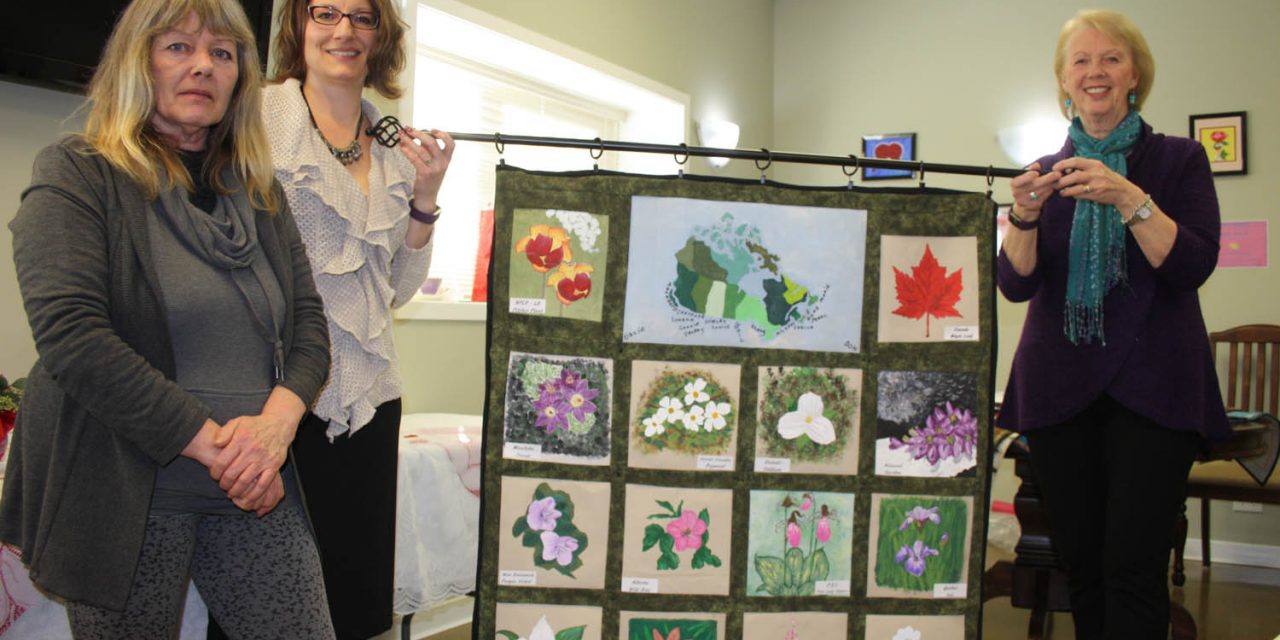 Award-winning artistic quilter showcases work to new seniors art group in Osoyoos