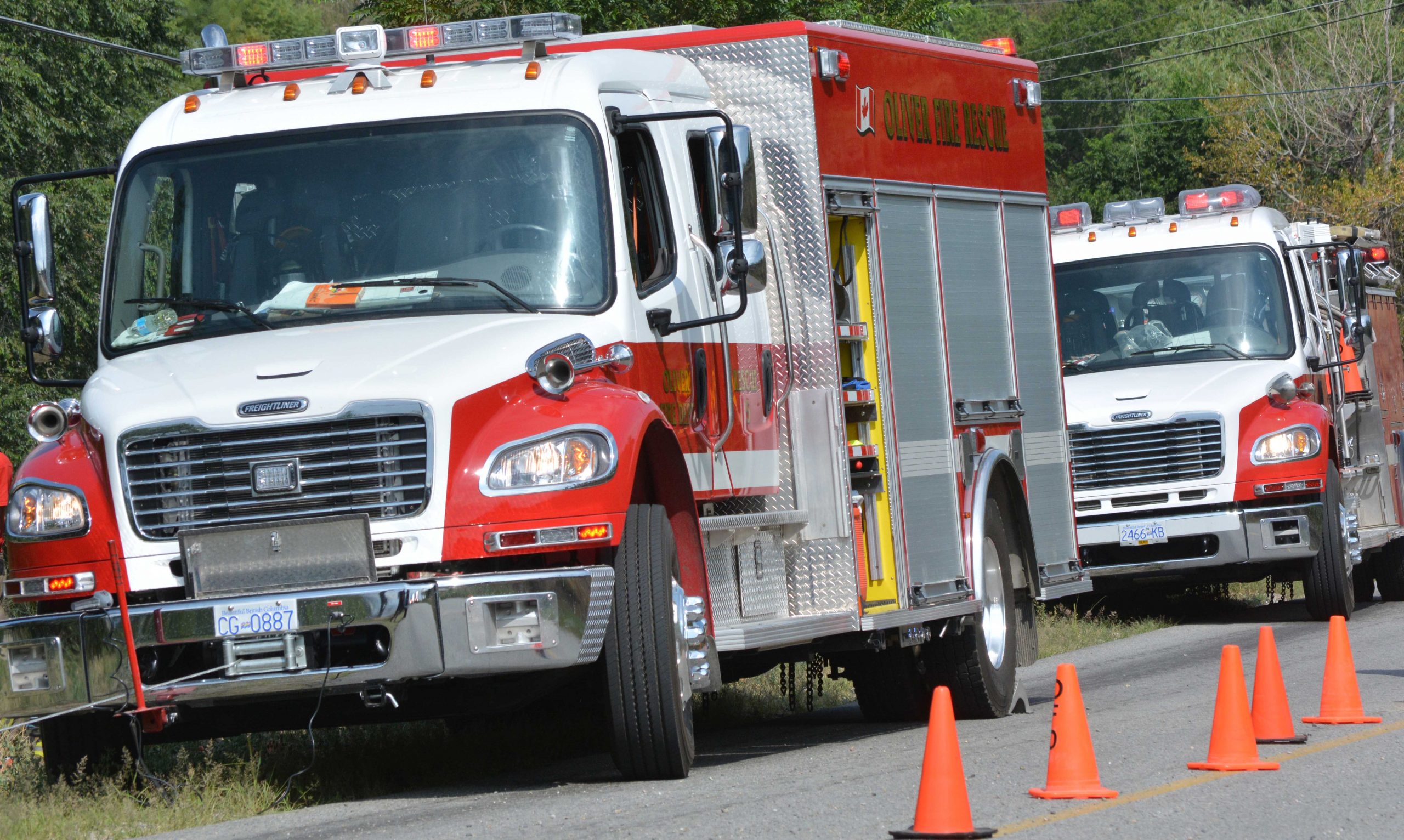 Firetruck puts out truck fire | TimesChronicle.ca