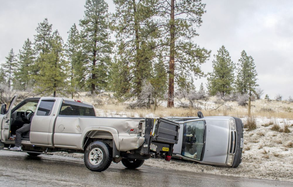 Icy roads cause accidents