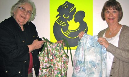 Grandmothers getting ready for Spring Bling event