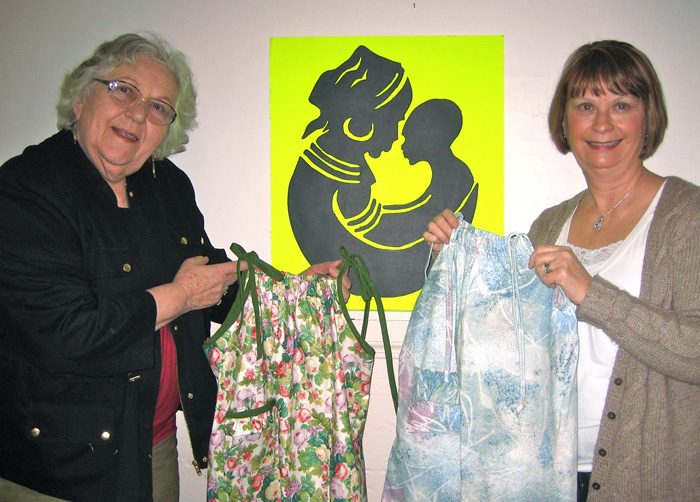 Grandmothers getting ready for Spring Bling event