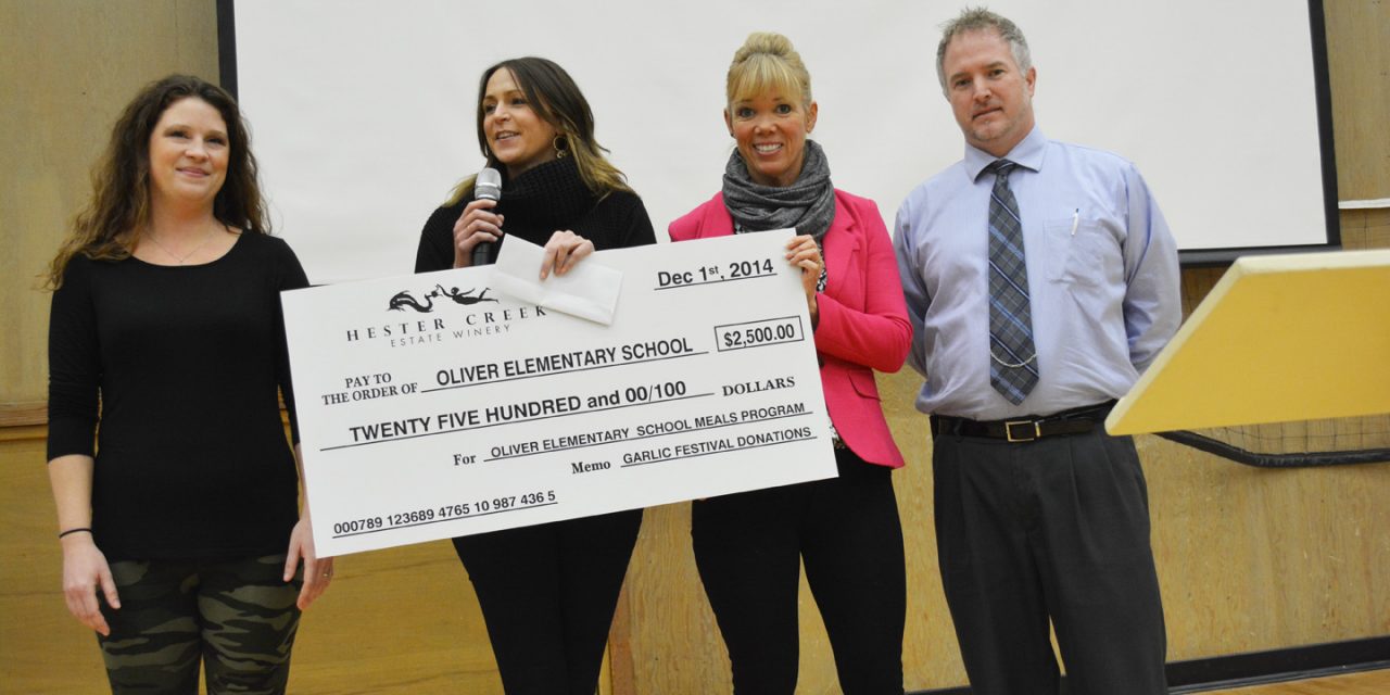 Businesses donate big time to OES salad bar program