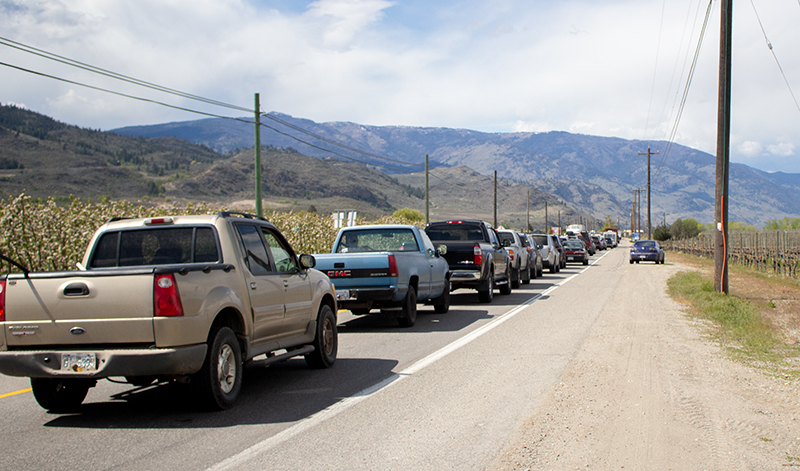 Collision stalls Hwy 97 north of Osoyoos