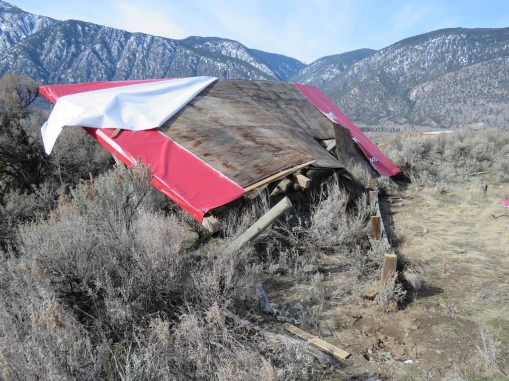 This sign promoting a national park reserve in the South Okanagan-Lower Similkameen was vandalized during the night of March 18-19. It was valued at $6,000. RCMP are seeking any information from the public. (Contributed photo)