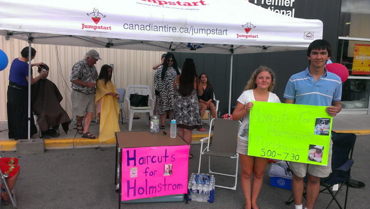 Haircuts for Holmstrom a success