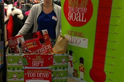 The Bargain Shop in Oliver hosting Santa, and collecting toys for Knights of Columbus