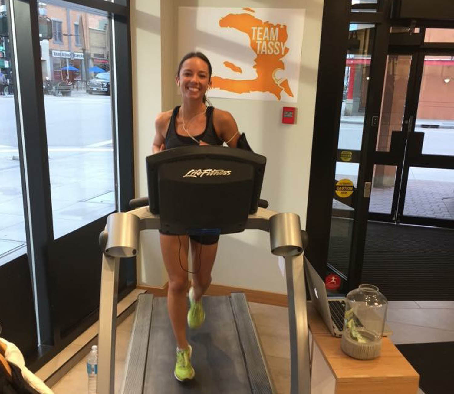 Brandy Hagel trains at a gym in Kelowna. (Contributed photo)