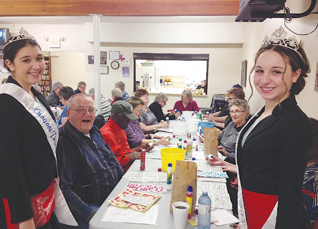 Former Osoyoos Royalty Princess Tianna Morgan (left) and Queen Emma Fernandes attended the 2016 annual Snowflake Tea at the Osoyoos United Church. This year’s event takes place on Saturday and marks the 35th anniversary of the event in Osoyoos. Everyone is welcome to attend. (Contributed photo)
