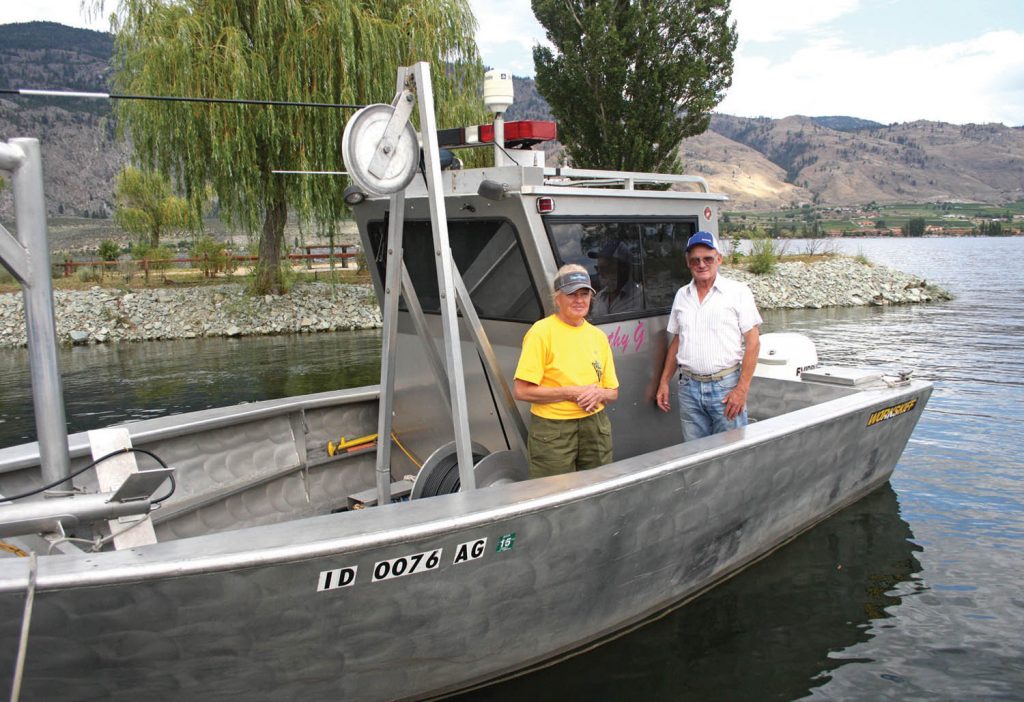 Gene and Sandy Ralston of Idaho, who have gained worldwide attention for their ability to find drowning victims using sophisticated sonar equipment, were invited to Osoyoos to look for a young man reported missing in Osoyoos Lake. They didn’t find the body during their first visit, but returned several weeks later and did find the man. (Keith Lacey file photo)