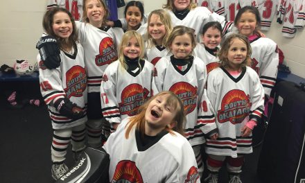 Hockey history made as all-female team takes to the ice for first time in Osoyoos