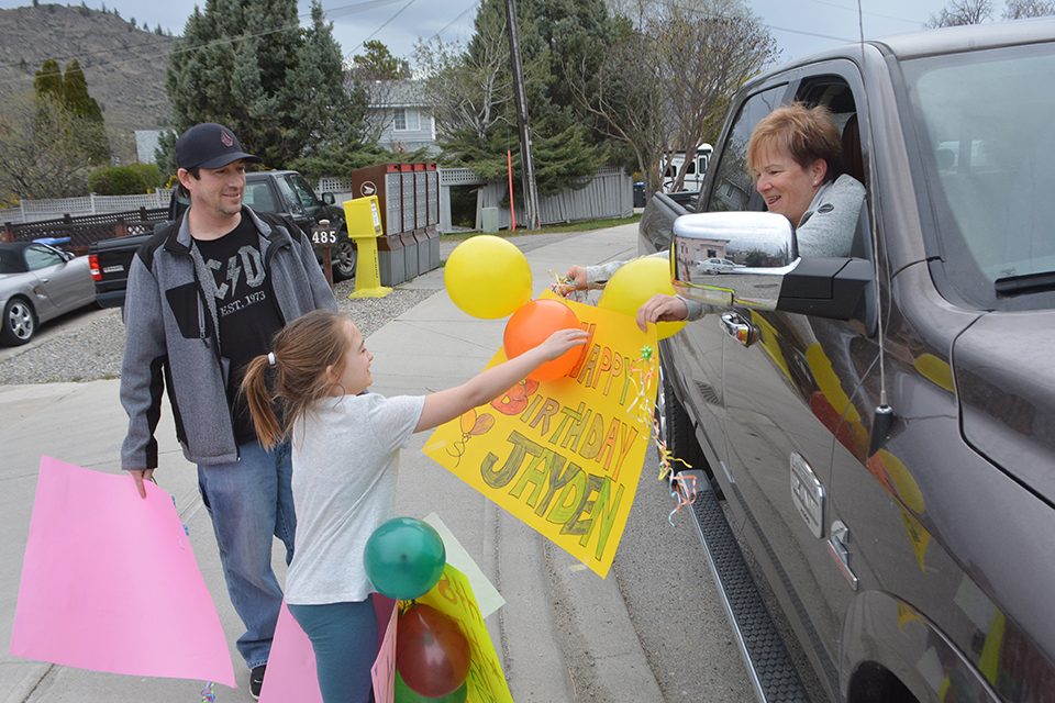 Oliver girl thrilled with drive-by birthday party