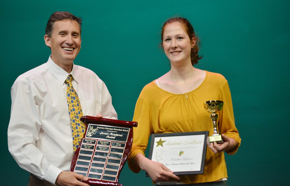 Kendra Leinor, Will Kane win top academic awards at SOSS