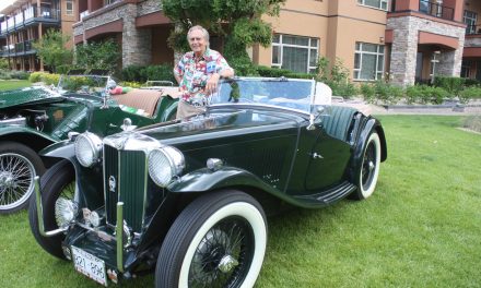 Car club members from Vancouver return to show off beautiful MG models in Osoyoos