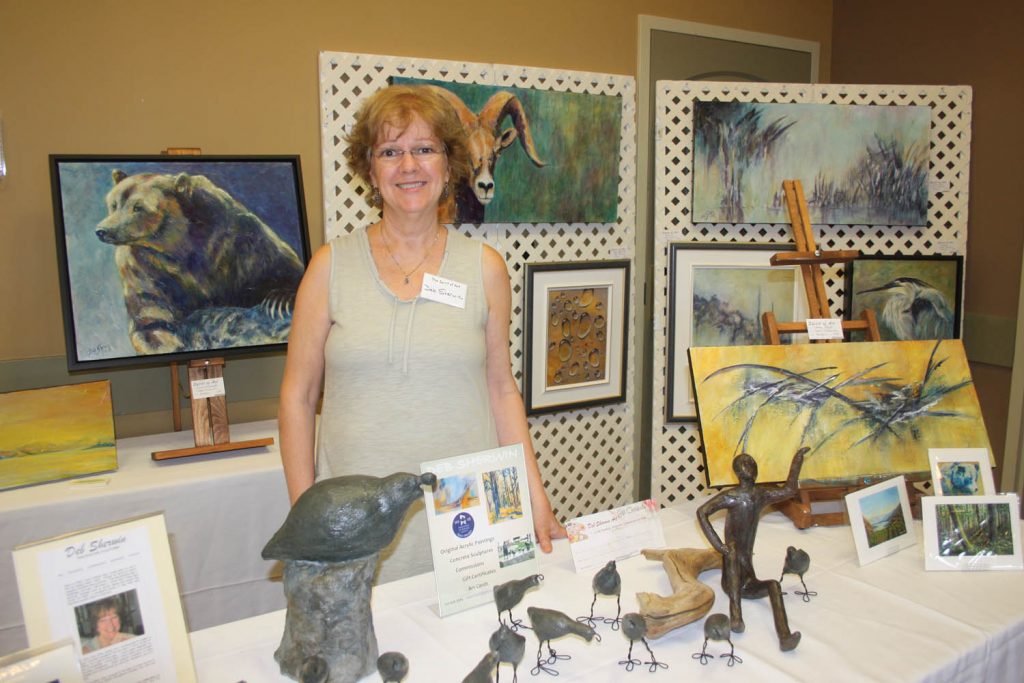 Deb Sherwin was instrumental in organizing The Spirit of Art this weekend with fellow local artists at Spirit Ridge at Nk'Mip Resort. (Keith Lacey photo)