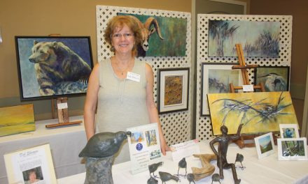 Group of six artists from Artists on Main showcasing artwork all weekend at Spirit Ridge
