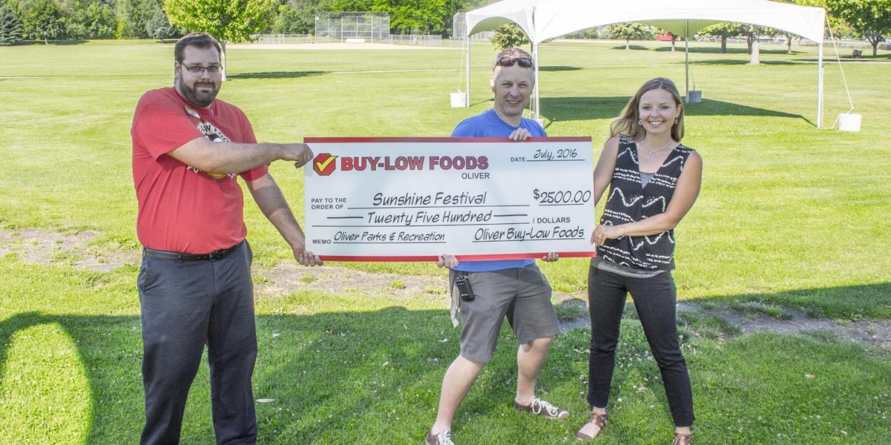 Oliver gets ready for 6th annual Oliver Sunshine Festival bringing live entertainment July 7 – 9