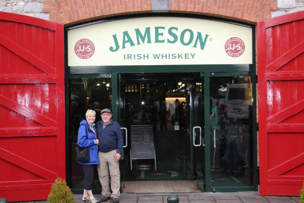 Mel and Deb get ready to enjoy a pint inside an old-time pub during a trip to Ireland. (Photo supplied)
