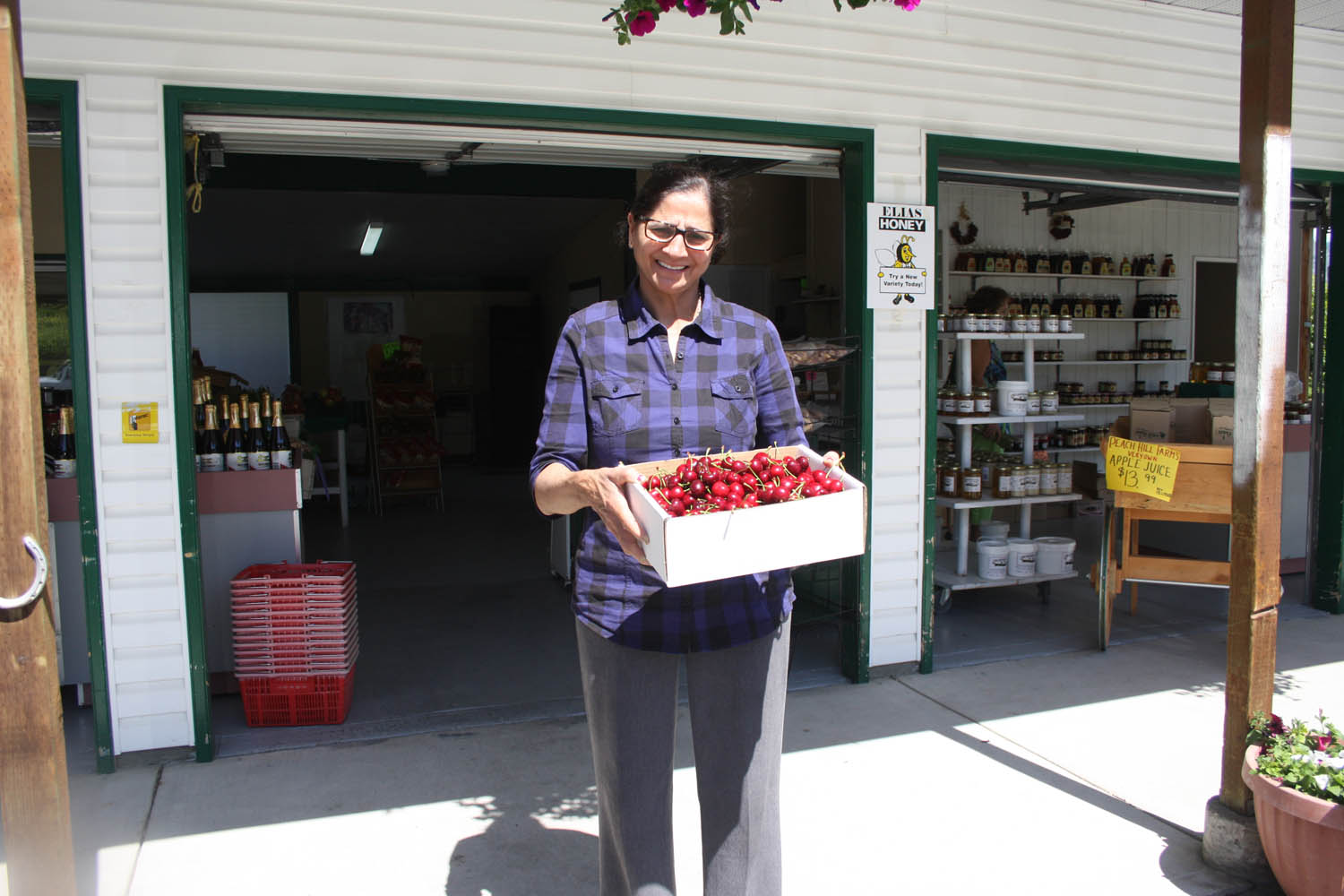 Early fruit and cherry harvest means Osoyoos fruit stands have opened