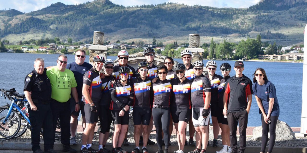 Paramedics ride from Osoyoos to Kamloops to raise money for national memorial monument
