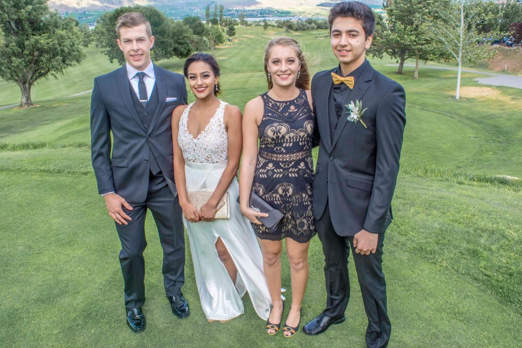 Kai Scheuren, Pawan Rai, Madison Scheuren and Gharry Gill. (Dan Walton photo)