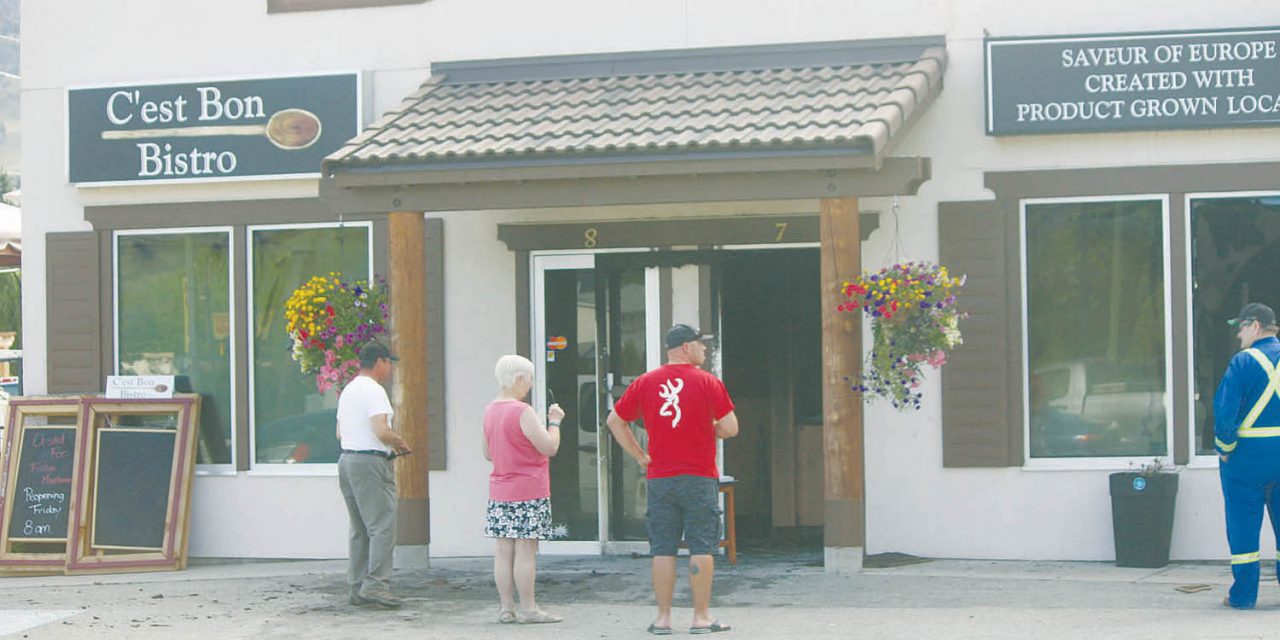Fire guts new restaurant that had just opened in Cottonwood Plaza in Osoyoos