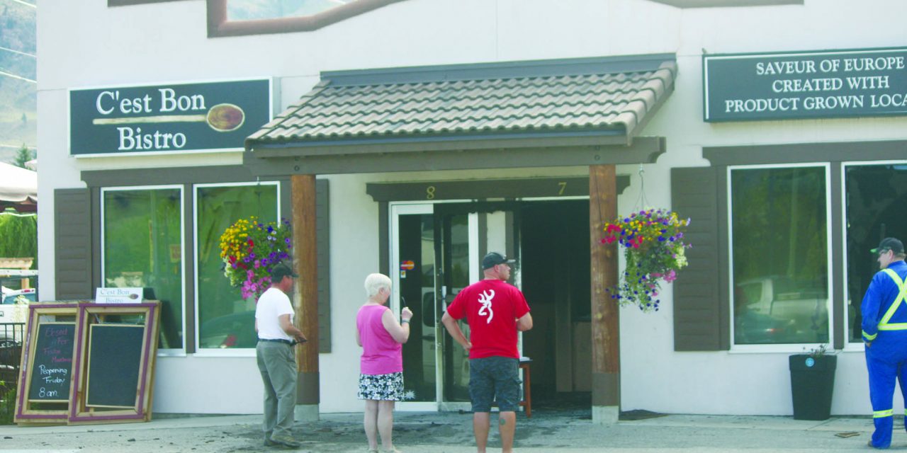 Early morning fire guts restaurant that had just opened in Cottonwood Plaza in Osoyoos