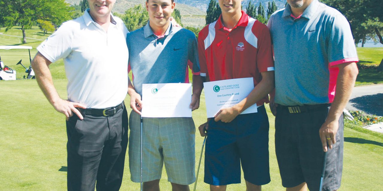 Hard work by two teen golfers lands them trip to play one of Canada’s best courses