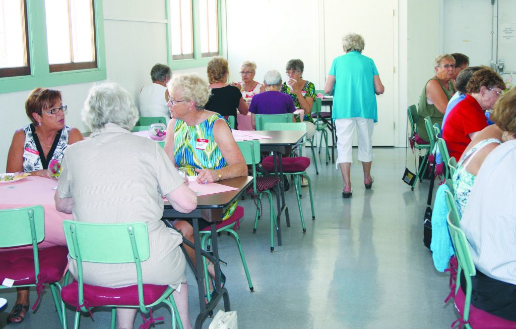 A majority of the 40 volunteer members with the Dorcas Ladies in Osoyoos were on hand for the group’s annual volunteer luncheon Monday afternoon at the Osoyoos United Church. The Dorcas Ladies have been operating the popular thrift shop at the church since 1962 and have generously assisted local organizations and worthy causes for more than 50 years in Osoyoos. (Keith Lacey Photo).