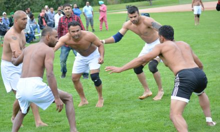 Kabaddi tournament in Oliver features strength, speed, agility