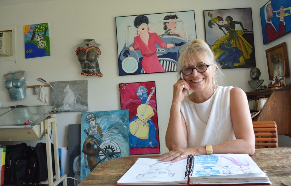 Resilient artist inspires youth in Oliver